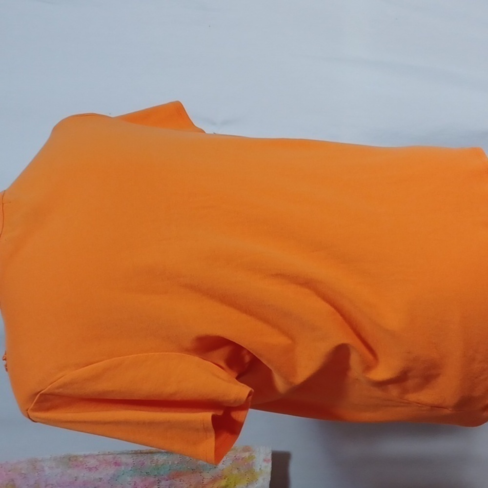 Lauren RALPH LAUREN womens top size 2X in a beautiful orange cotton - Picture 4 of 6
